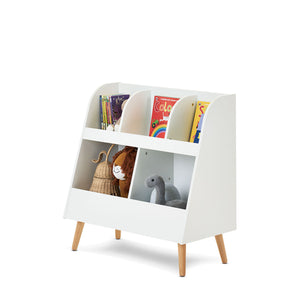 Maya by Obaby Bookcase/Toy Storage White Full Side