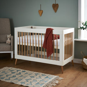 Obaby Maya Mini Cot Bed White High Setting