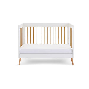 Obaby Maya 2 Piece Room Set - White Cot Front Open Front View