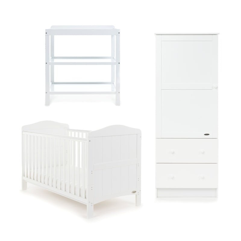 Obaby Whitby 3 Piece Room Set - White