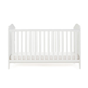 Obaby Whitby Cot Bed - White Low Setting