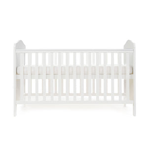 Obaby Whitby Cot Bed - White High Setting