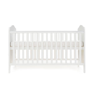 Obaby Whitby Cot Bed - White High Setting