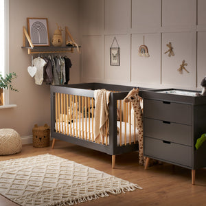 Obaby Maya 2 Piece Room Set - Slate In Room