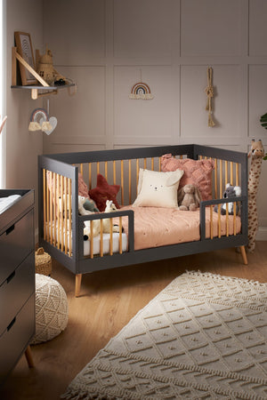 Obaby Maya 3 Piece Room Set - Slate Cot