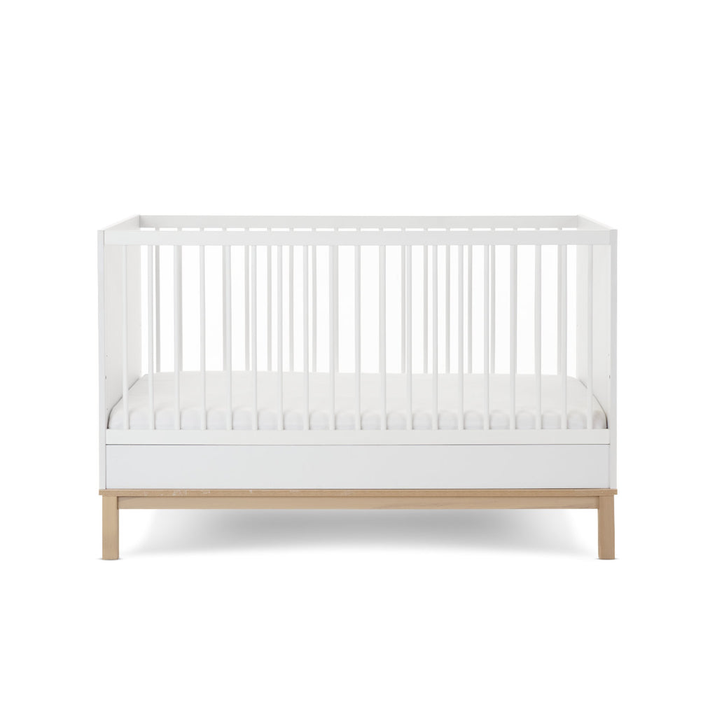 Obaby Astrid Cot Bed - White - Low Setting