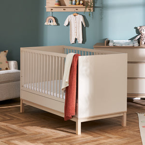 Obaby Astrid Mini Cot Bed - Satin - In Room