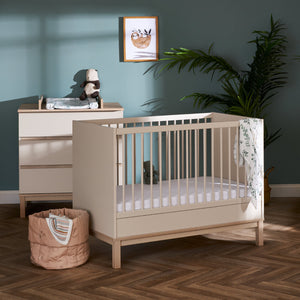 Obaby Astrid Mini Cot Bed - Satin - In Room